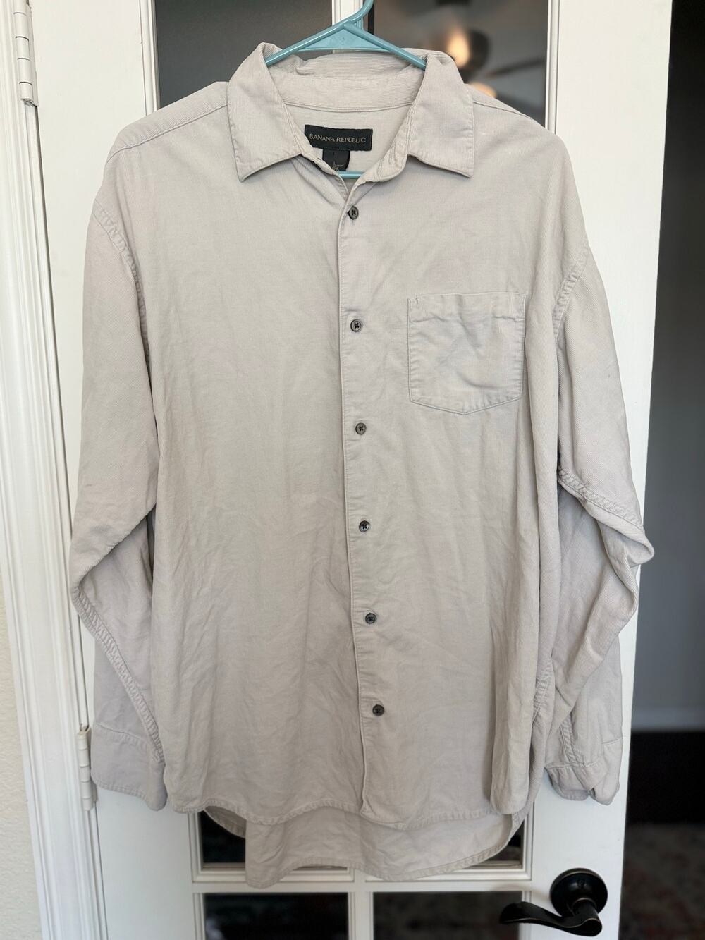 Vintage Y2K Banana Republic Men’s L Lightweight Corduroy Button Shirt